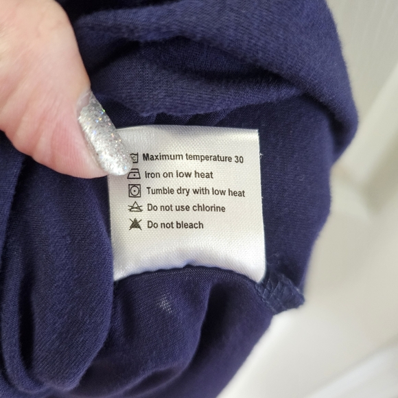 Small Show Short Sleeve Purple Casual Maternity Dress Size Large - Picture 7 of 10